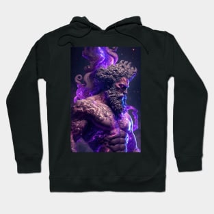 Greece god from space with stars Hoodie